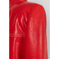Céline Jacke/Mantel aus Leder in Rot