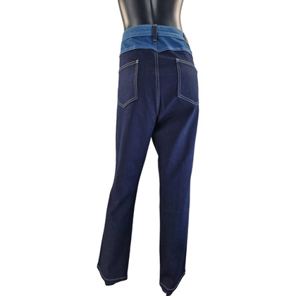 Marina Rinaldi Trousers Cotton in Blue