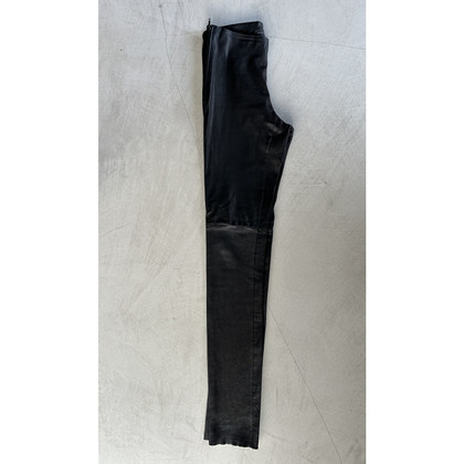 Vent Couvert Paire de Pantalon en Cuir en Noir