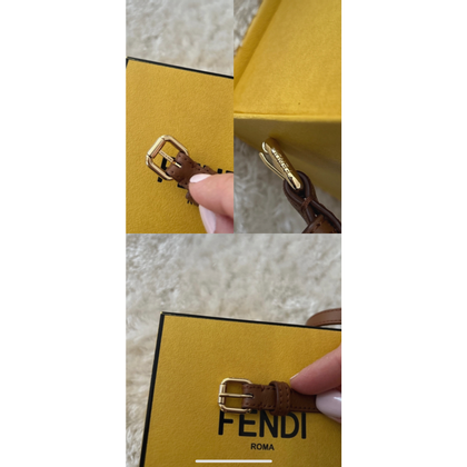 Fendi Armreif/Armband aus Leder in Braun