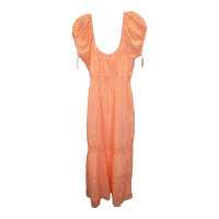 Love Shack Fancy Kleid aus Baumwolle in Orange