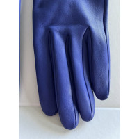 Hermès Handschuhe aus Leder in Blau