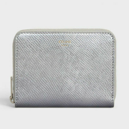 Céline Bag/Purse Leather in Silvery