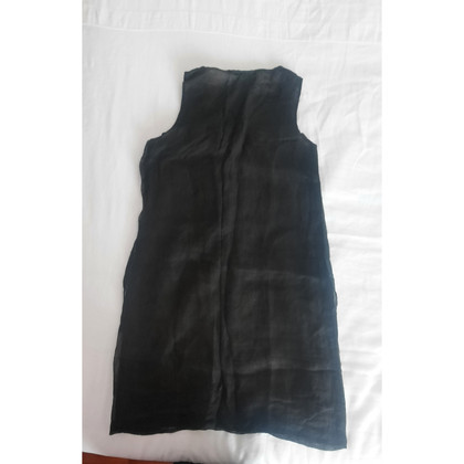 Maliparmi Kleid aus Leinen in Schwarz