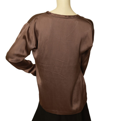 Yves Saint Laurent Top Silk in Brown