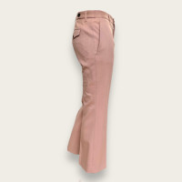 Miu Miu Paire de Pantalon en Laine en Rose/pink