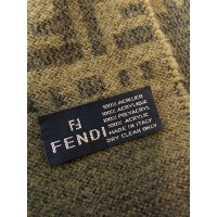 Fendi Schal/Tuch aus Wolle in Oliv