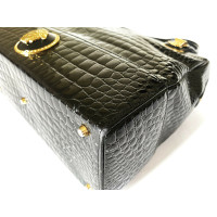 Gianni Versace Handbag Leather in Black