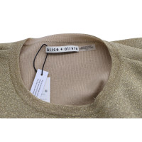 Alice + Olivia Top Cotton in Gold