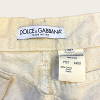 Dolce & Gabbana Hose aus Jeansstoff in Beige