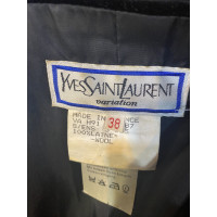Yves Saint Laurent Blazer aus Wolle in Schwarz