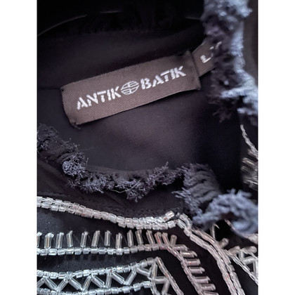 Antik Batik Oberteil aus Viskose in Schwarz