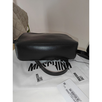 Love Moschino Shoulder bag Leather in Black