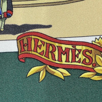 Hermès Carré 90x90 aus Seide in Grün