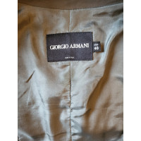Giorgio Armani Jacket/Coat Leather in Grey