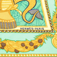 Hermès Carré 90x90 aus Seide in Grün
