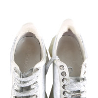 Jimmy Choo Sneakers aus Leder in Silbern