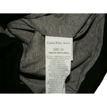 Calvin Klein Jeans Jacke/Mantel aus Baumwolle in Schwarz