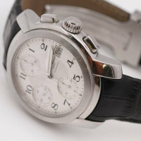 Baume & Mercier Armbanduhr aus Leder in Schwarz