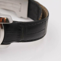Baume & Mercier Armbanduhr aus Leder in Schwarz