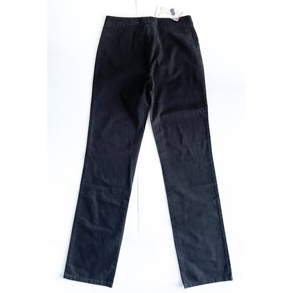 Helmut Lang Paire de Pantalon en Coton en Noir