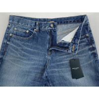 Yves Saint Laurent Jeans in Cotone in Blu