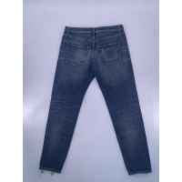 Yves Saint Laurent Jeans in Cotone in Blu