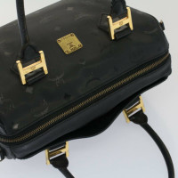 Mcm Reisetasche aus Leder in Schwarz