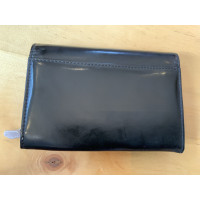 Swarovski Täschchen/Portemonnaie aus Lackleder in Schwarz