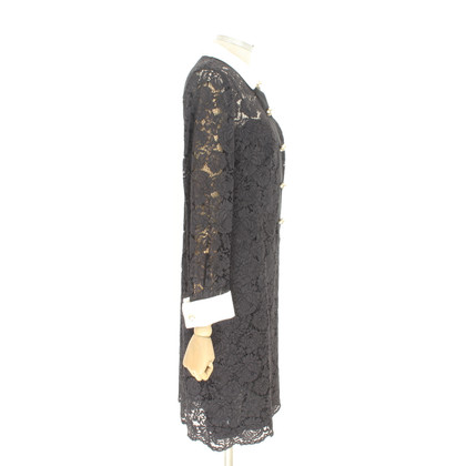 Luisa Spagnoli Kleid aus Baumwolle in Schwarz