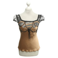 Alberta Ferretti Top in beige