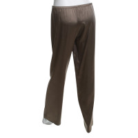 P.A.R.O.S.H. Silk trousers in light brown