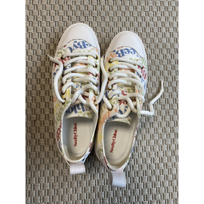 See By Chloé Sneakers aus Canvas in Weiß