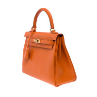 Hermès Kelly Bag 25 en Cuir en Orange