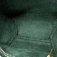 Céline Sangle Bucket Bag aus Leder in Grün