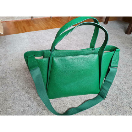 Akris Shopper Leather in Green
