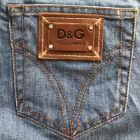 D&G Jeans di cotone sottile délavé