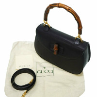 Gucci Bamboo Bag in Pelle in Nero