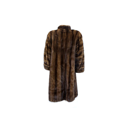 Saint Laurent Jacket/Coat Leather in Brown