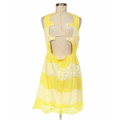 Anthropology Dress in Yellow