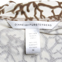Diane Von Furstenberg Top en soie avec motif