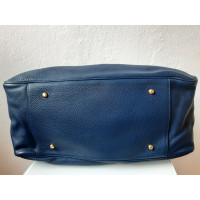 Giorgio Armani Travel bag Leather in Blue