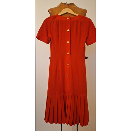 Chanel Kleid aus Seide in Rot