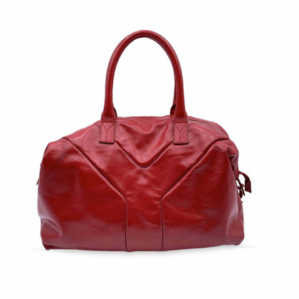Yves Saint Laurent Handtasche aus Lackleder in Rot