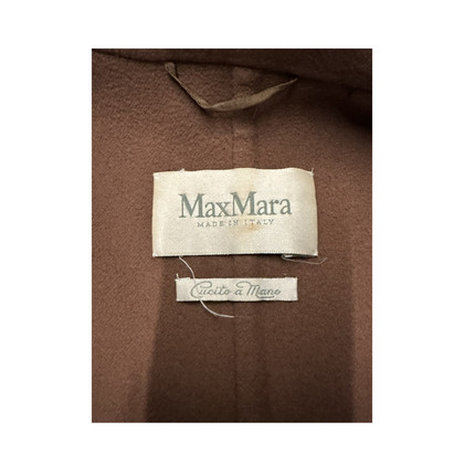 Max Mara Jacke/Mantel aus Wolle in Braun