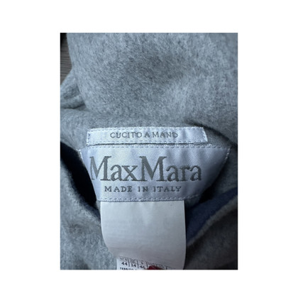 Max Mara Jas/Mantel Wol in Blauw