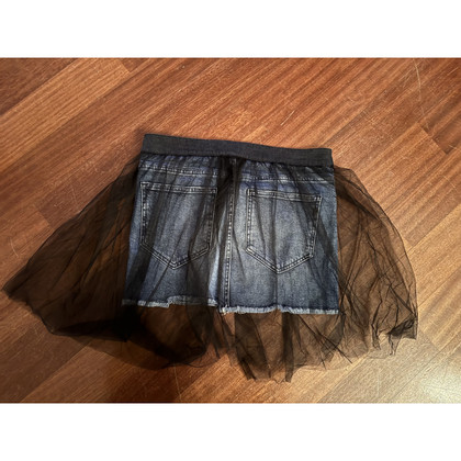 Dondup Skirt Jeans fabric in Black