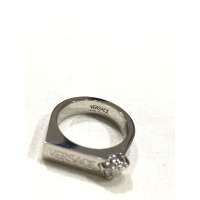 Versace Ring aus Stahl in Silbern