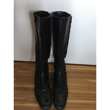 Janet & Janet Boots Leather in Black
