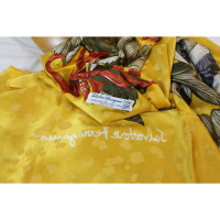 Salvatore Ferragamo Scarf/Shawl Silk in Yellow
